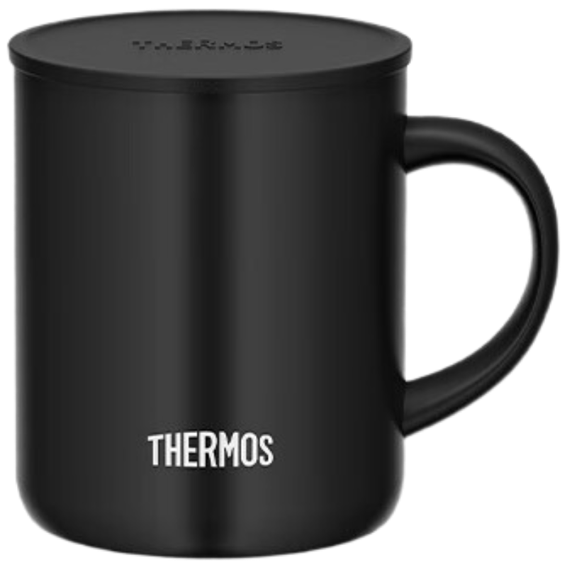 膳魔师(THERMOS)保温杯340m男女士儿童马克咖啡杯跨年元旦新年礼物黑色 JDG-351