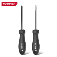 得力(deli)HT1002 home系列螺丝批2件套 黑 1套