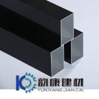 韵康顺铝方通 苏宁易购 5*80*1.0黑色方管 型号:YK-018