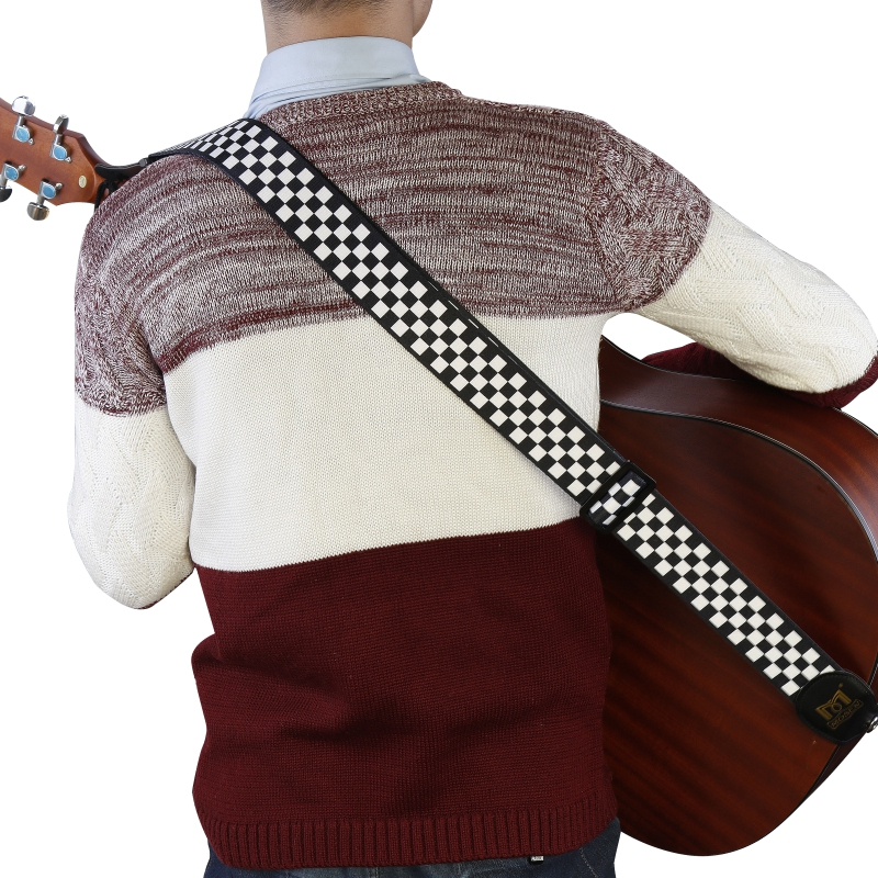 莫森mosenmbd01皮头加厚纯棉耐用民谣吉他背带电吉他贝司木吉他背带