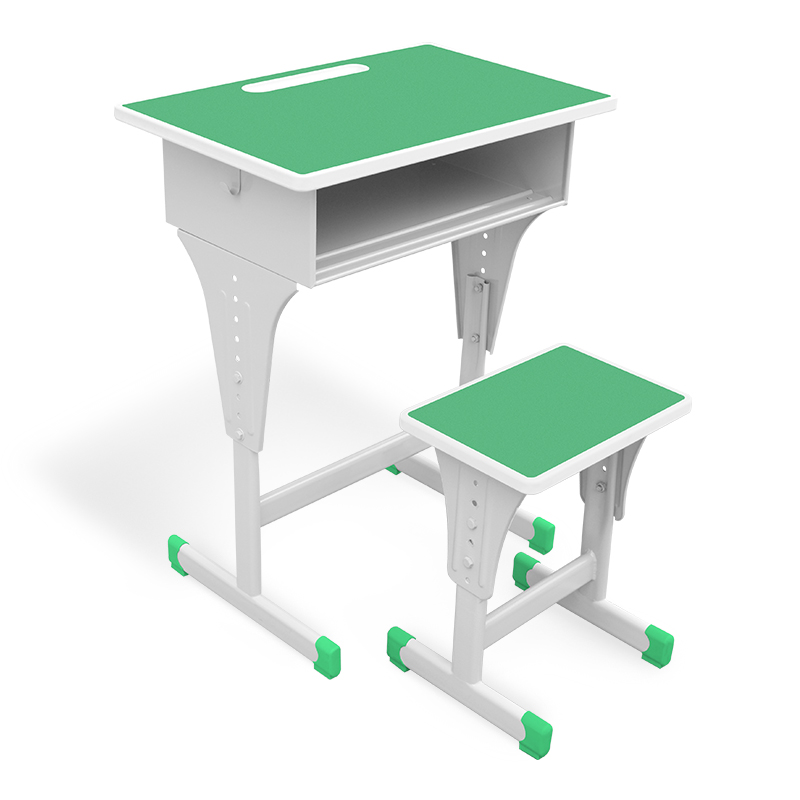 鑫金虎 课桌椅组合培训桌辅导可升降单人课桌含椅子高清大图