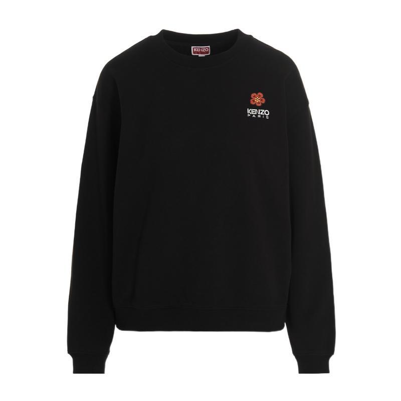 高田贤三(Kenzo)女运动卫衣圆领长袖棉质舒适百搭配色休闲圆领套