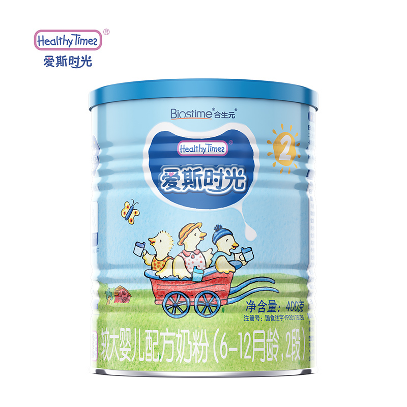 合生元 爱斯时光Healthy Times 有机配方奶粉 2段 3年净化有机牧场 法国原罐进口 400g(6-12个月)