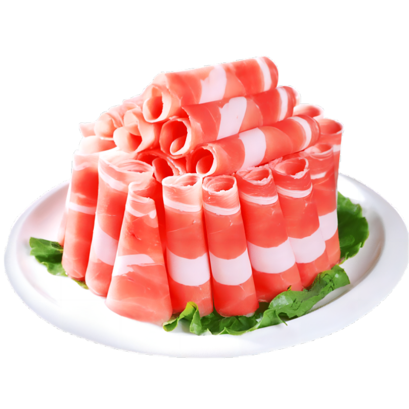 巴林牧场羔羊肉片300g2袋火锅食材冷冻羔羊肉卷