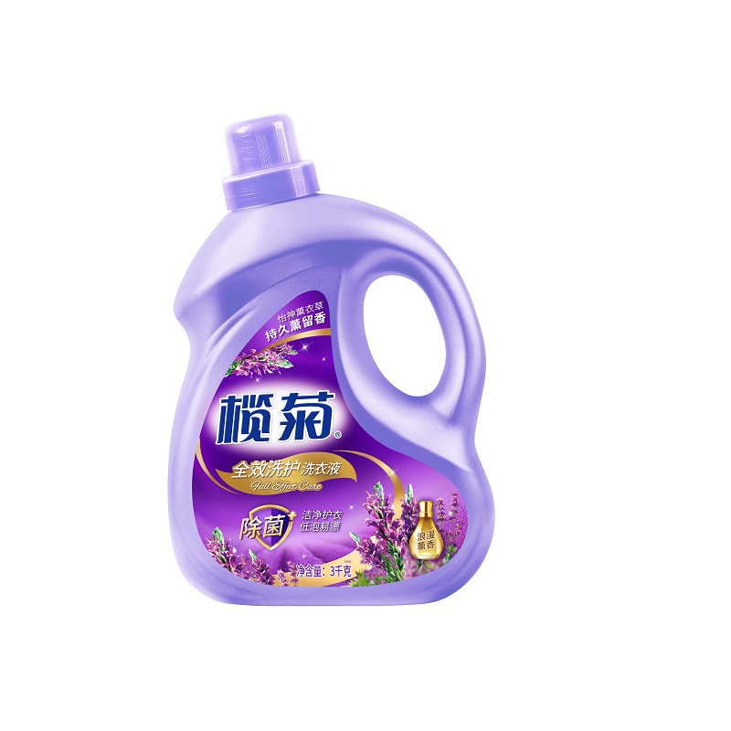 榄菊 康涤全效洗护除菌洗衣液浪漫熏香 3kg/瓶 薰衣草持久留香 家用手洗机洗去渍柔顺护色 (新旧包装随机发货)高清大图