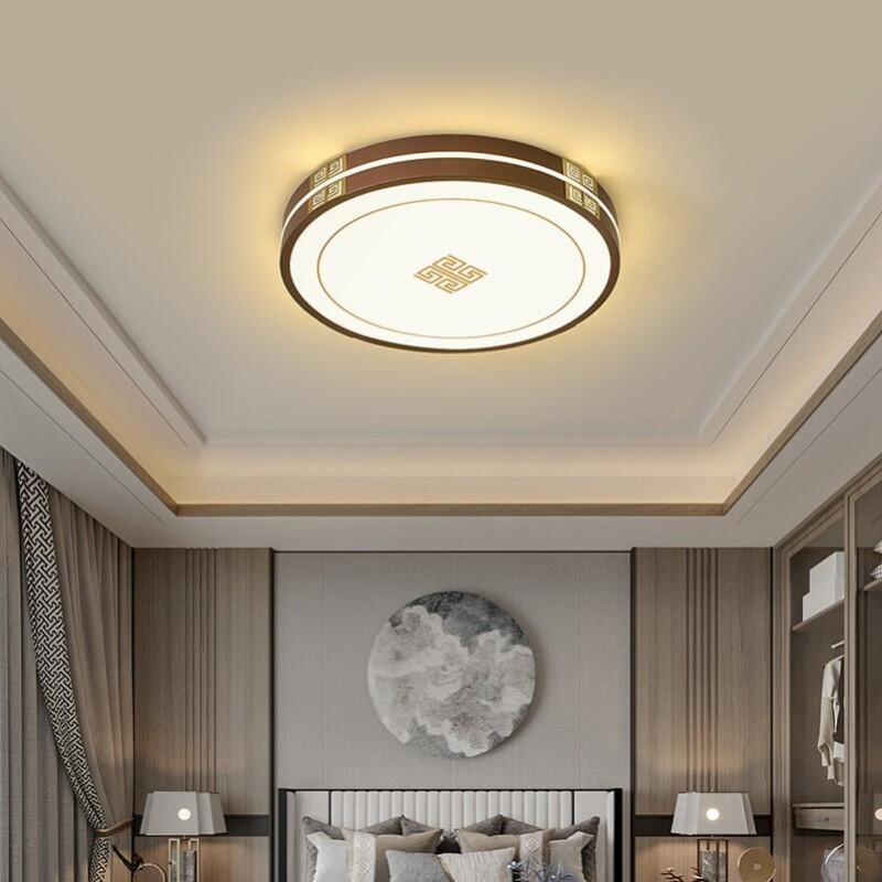 澳松现代新中式吸顶灯时尚简约长形客厅灯中国风餐厅卧室书房le