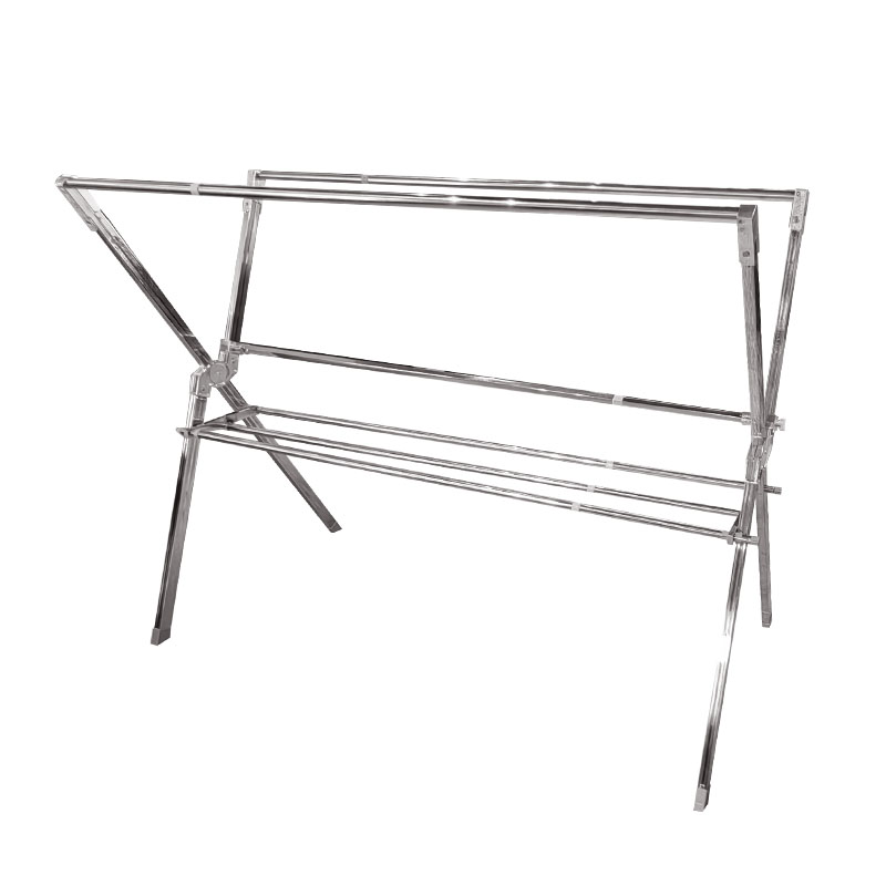 金迪乐不锈钢折叠伸缩落地晾衣架242*60*128cm/组 242*60*128cm/组