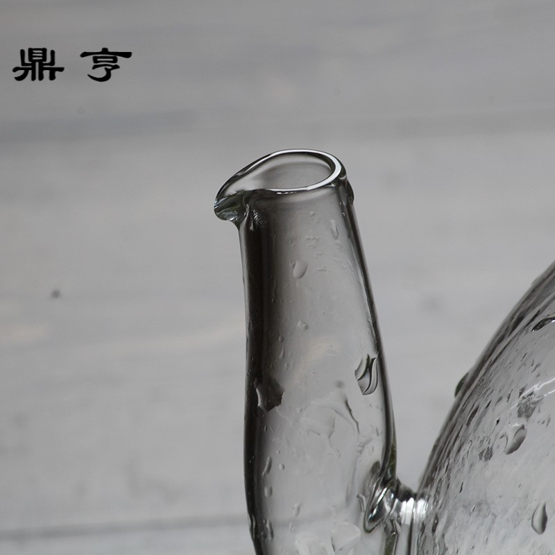 鼎亨 耐热玻璃日式锤纹壶泡茶花茶壶凉水壶果茶壶家用烧水壶