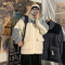 YUANSU冬装羊羔绒外套男韩版潮流帅气宽松加厚棉服男冬季2020夹克男上衣棉衣