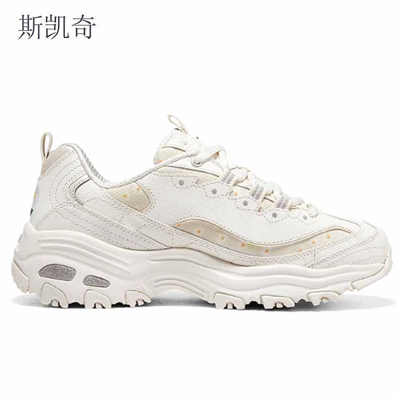 斯凯奇 女夏季白色老爹鞋 896180/OFWT-7 双高清大图