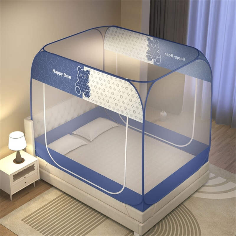 啄木鸟免安装大顶魔术蚊帐ZMN-WZ-03 1.5米床高清大图