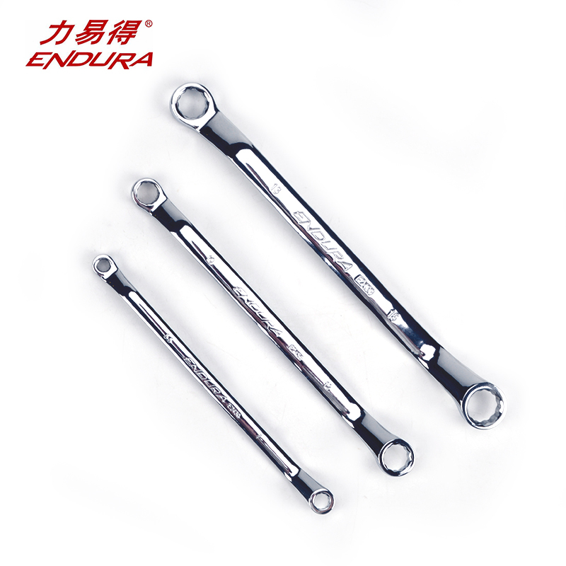 力易得(ENDURA)全抛光铬钒钢双头梅花扳手 22*24mm 货号E2447