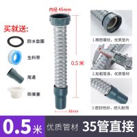 下水管加粗管厨房水槽配件排水管拖把池加长管单槽延长防臭58 0.5米长直管