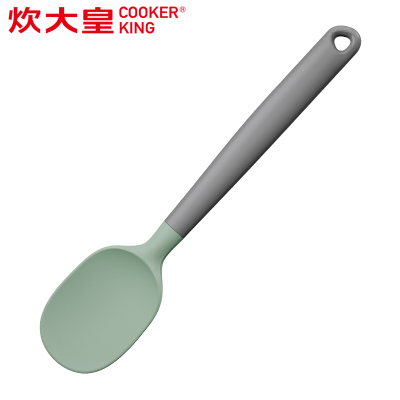 炊大皇硅胶铲 竹青石系列沙拉铲子厨房家用食品级硅胶耐高温拌沙拉拌菜一体式勺子铲子QG29SL
