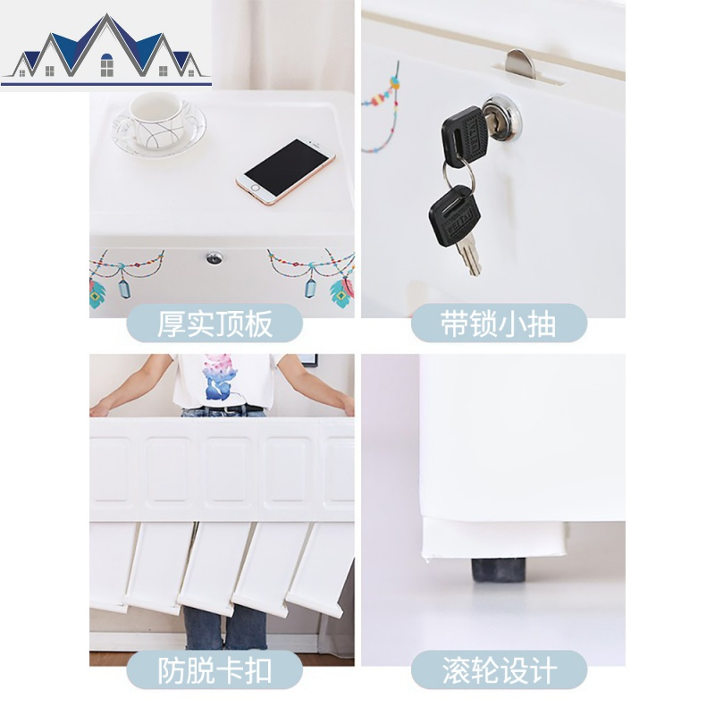 加厚塑料收纳柜宝宝衣柜儿童整理箱婴儿玩具多层简易抽屉式储物柜 三维工匠