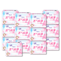 洁婷卫生巾透气极薄樱花夜用290mm棉柔姨妈巾78片