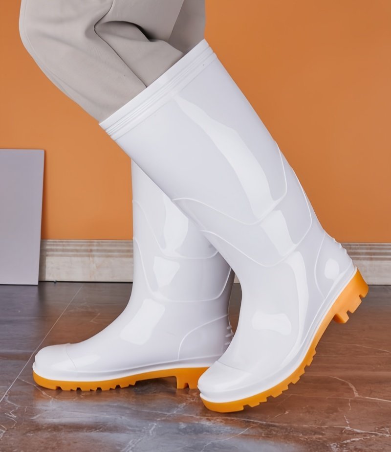 铁洋 白色高筒防水雨靴 TY-YX007 双高清大图
