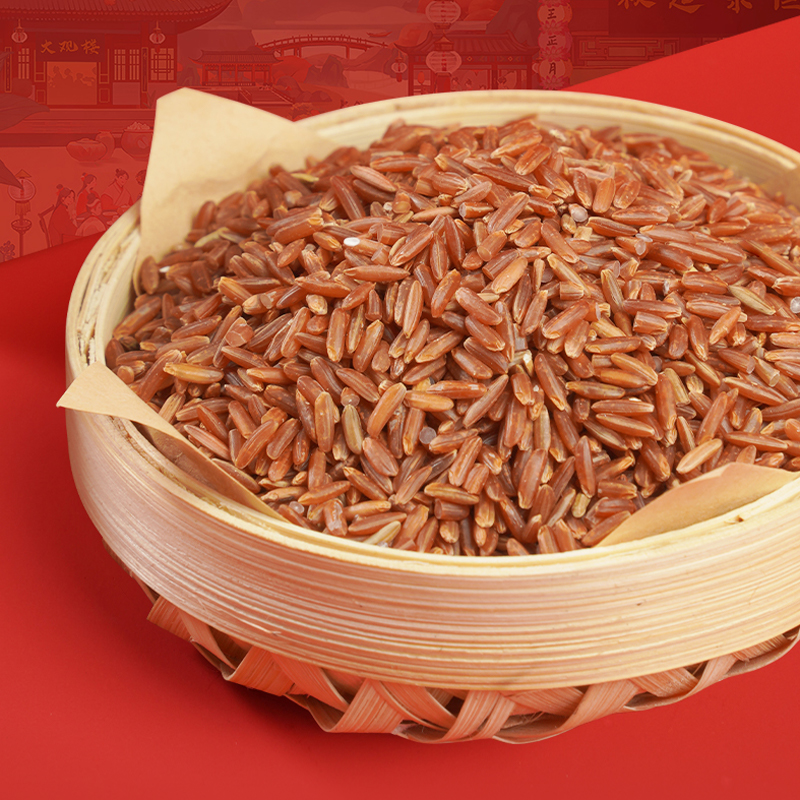 陇间柒月礼盒御粮缘（御田胭脂米330g 景阳富硒米330g 三色糙米330g 玄青黑米330g 红枣150g）高清大图