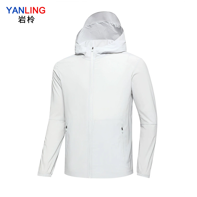 岩柃 梭织连帽运动上衣 25YMSD0121 通透灰 XXL