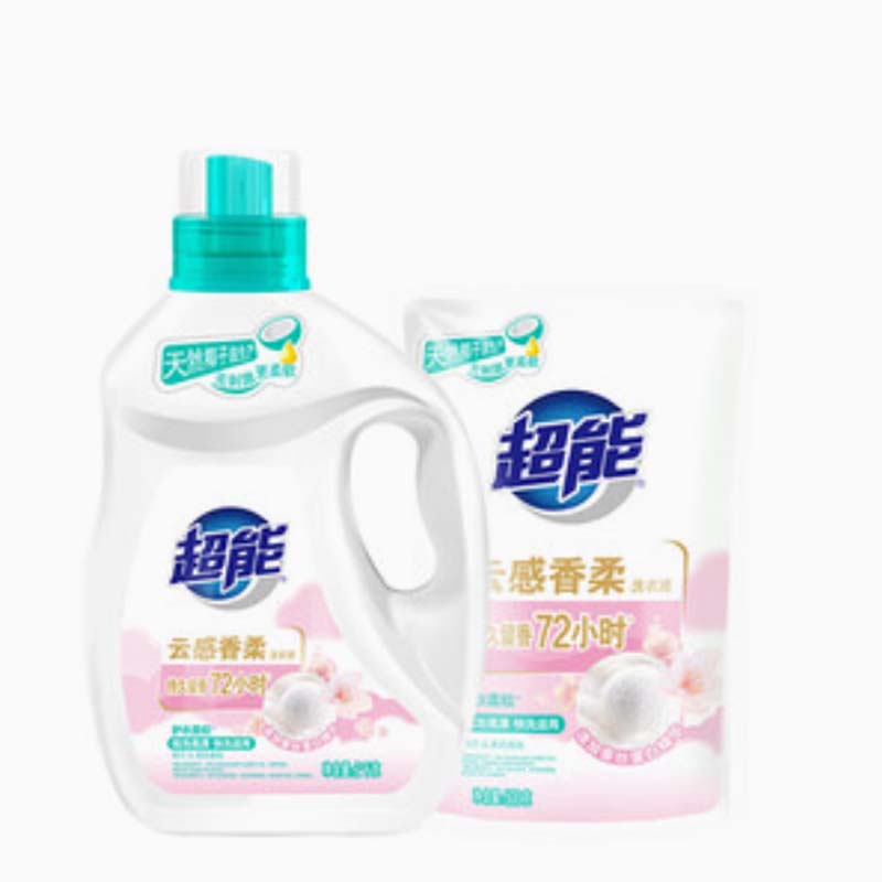 超能 云感香柔洗衣液 依兰&茉莉香 1kg*1瓶+500gc高清大图