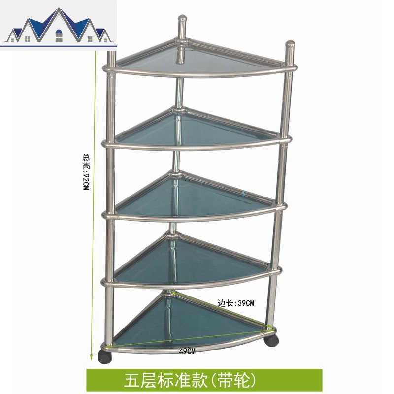 不锈钢转角架三角架厨房置物架菜架储物架收纳架调料架三角形架 三维工匠高清大图