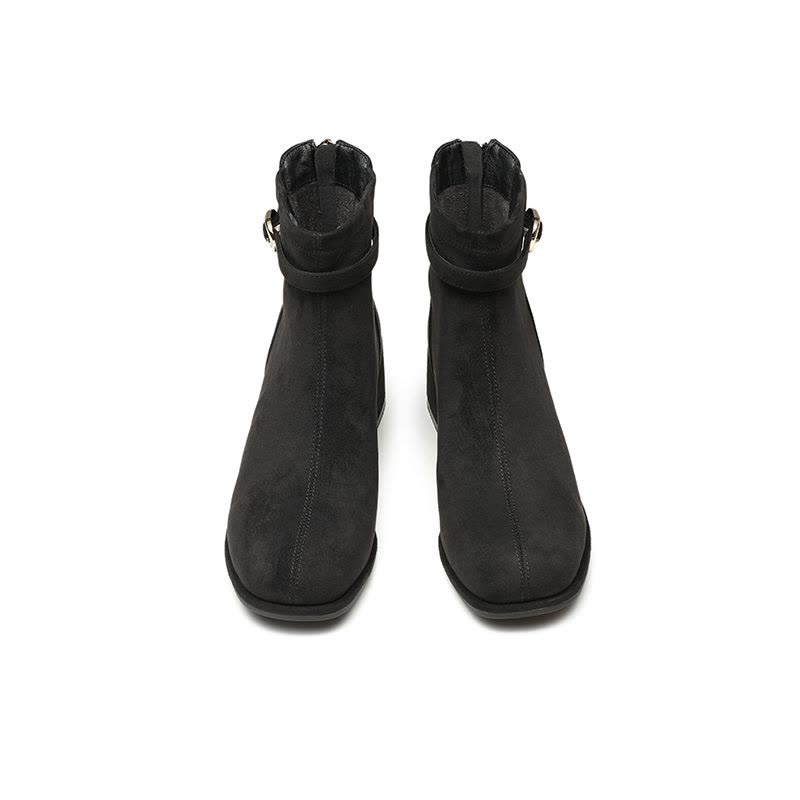 红蜻蜓女靴2024秋冬新款时装靴舒适切尔西气质复古通勤女士靴子图片