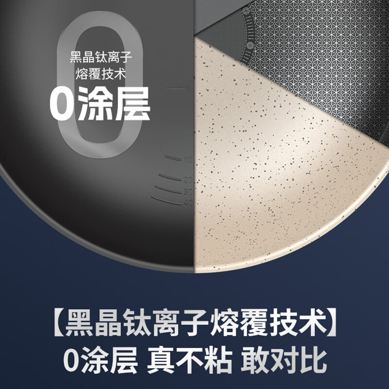 爱仕达0涂层钛晶03不粘炒锅CC32Z8Q高清大图