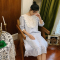 波迷娜(BOMINA)睡裙女仙女风日系季少女甜色棉宫廷中裙长袖睡衣春季