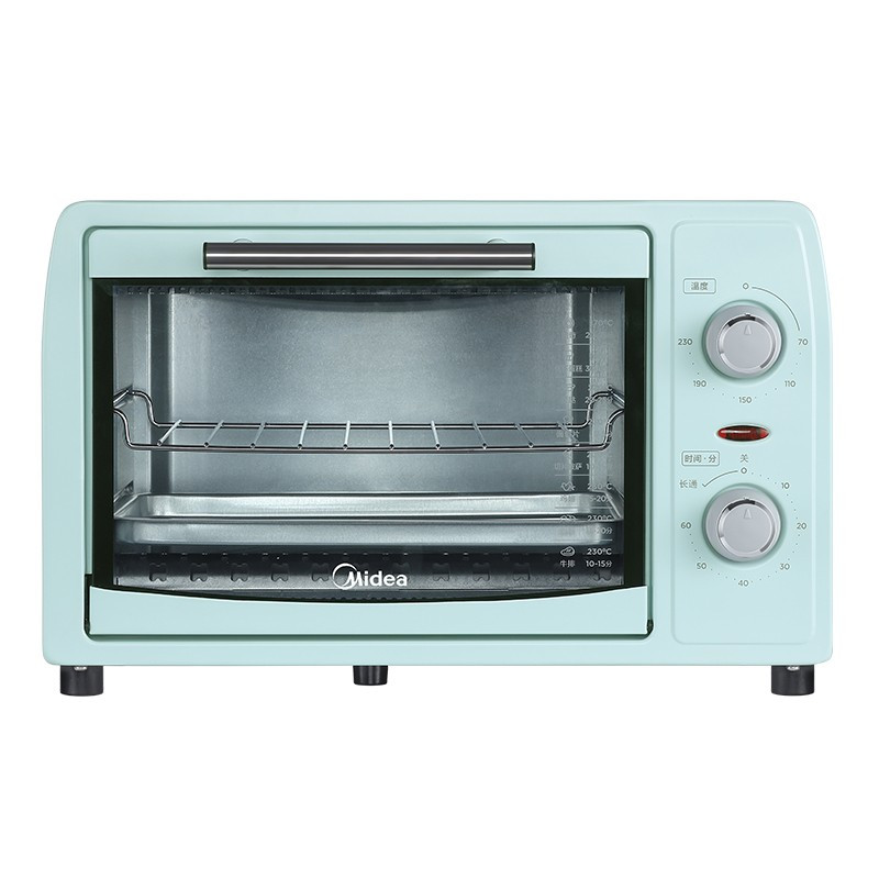 美的(Midea)家用小烤箱 上下石英管均匀烘焙 12L 多功能迷你烤箱PT12B0