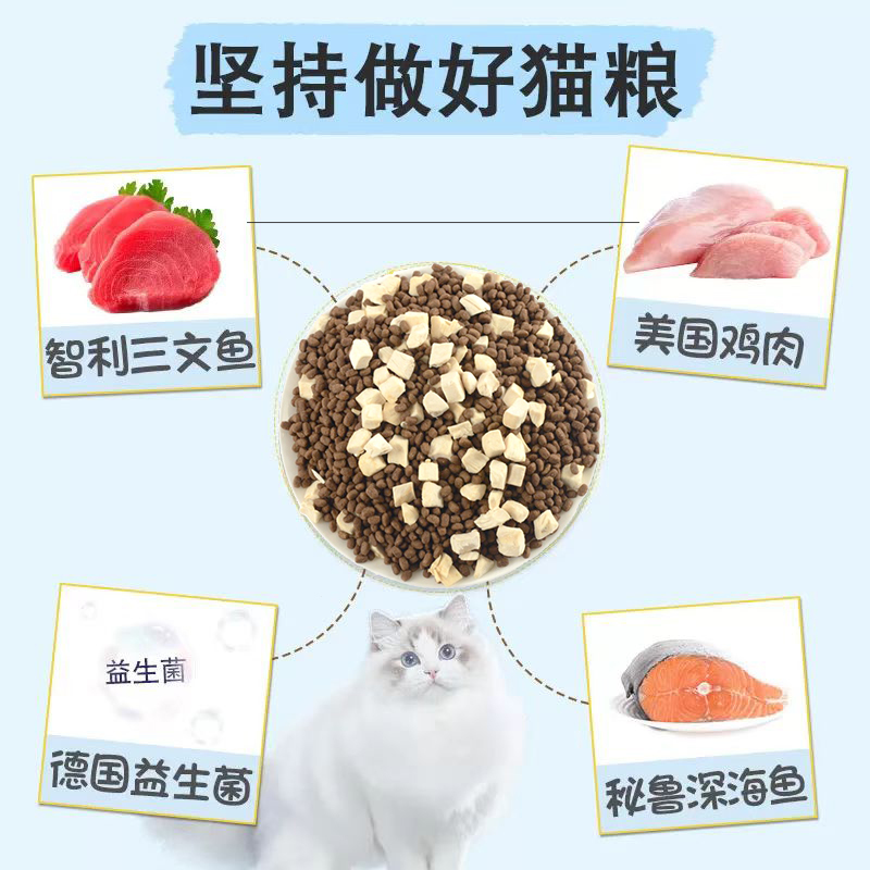 猫粮试吃装诺旦猫粮400克全猫期全猫种通用型幼猫成猫老年猫-试吃装无冻干高清大图