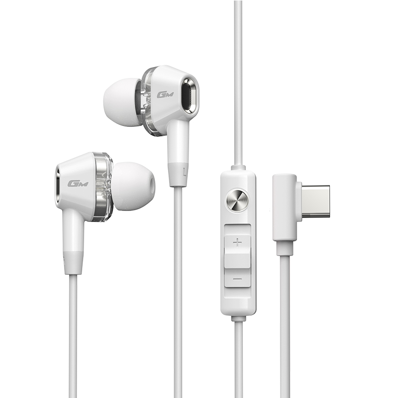 EDIFIER/漫步者GM400战擎有线耳机入耳式type-c接口电竞吃鸡三角洲游戏专用听声辨位 白色