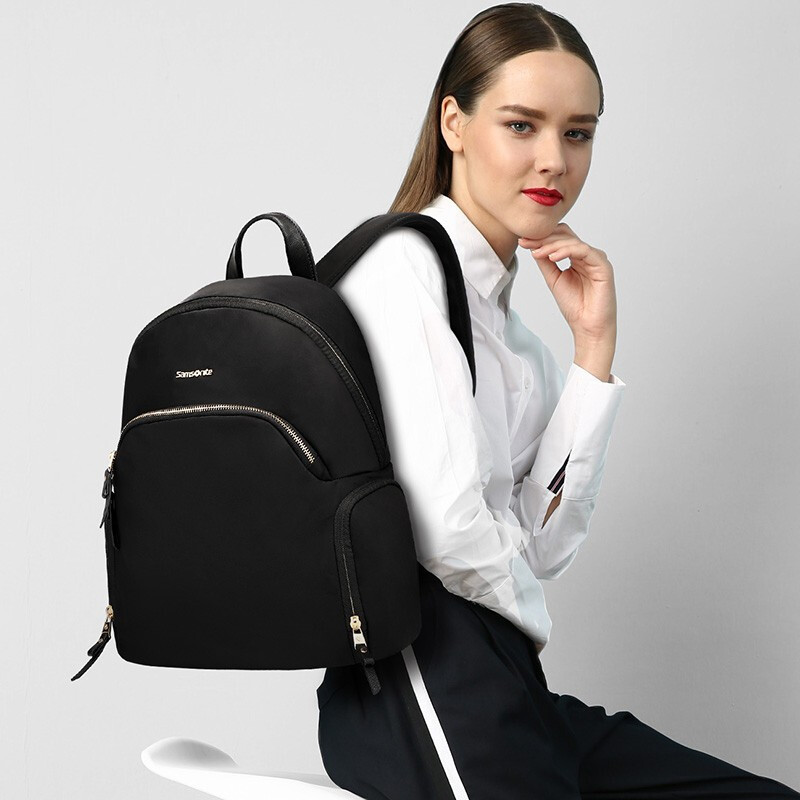 新秀丽双肩包女士电脑包背包旅行包 samsonite13.3寸/14英寸苹果华为笔记本电脑包 BY9