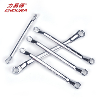 力易得（ENDURA）全抛光铬钒钢双头梅花扳手 10*12mm 货号E2435
