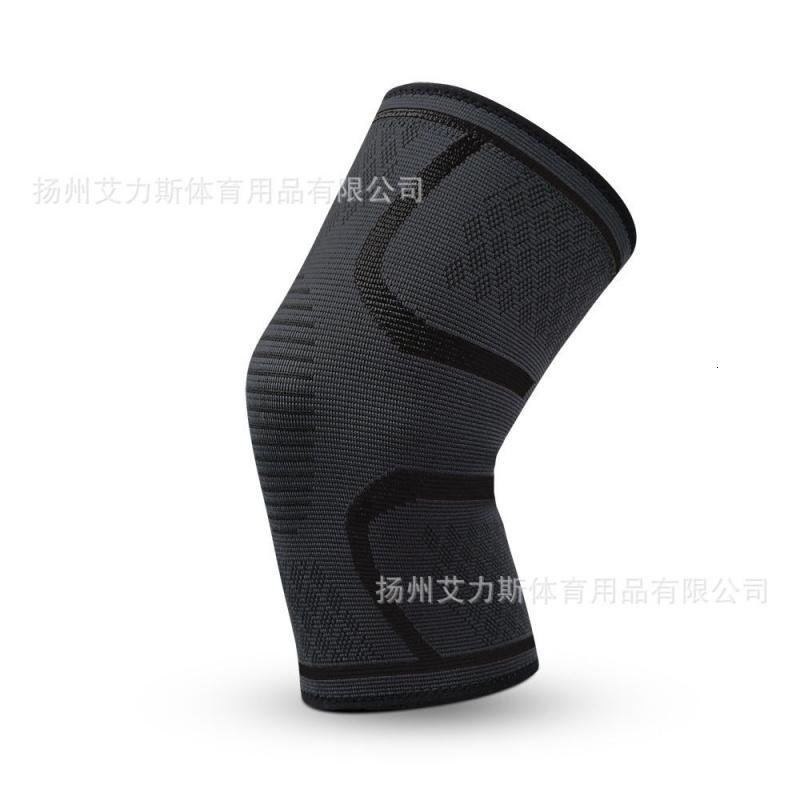 专业运动护膝盖男女健身跑步篮球装备半月板关节保暖护漆腿套护具 黑色硅胶款XL