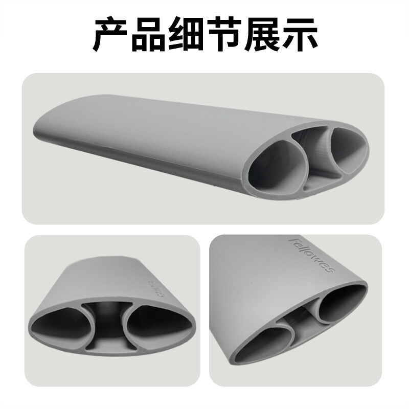 范罗士(Fellowes)96702人体工学鼠标垫腕托 I-Spire系列腕托(黑)