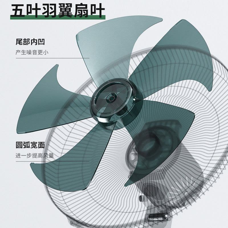 先科电风扇落地式风扇台式家用立式电扇摇头学生宿舍落地扇 16寸机械款塑料叶图片