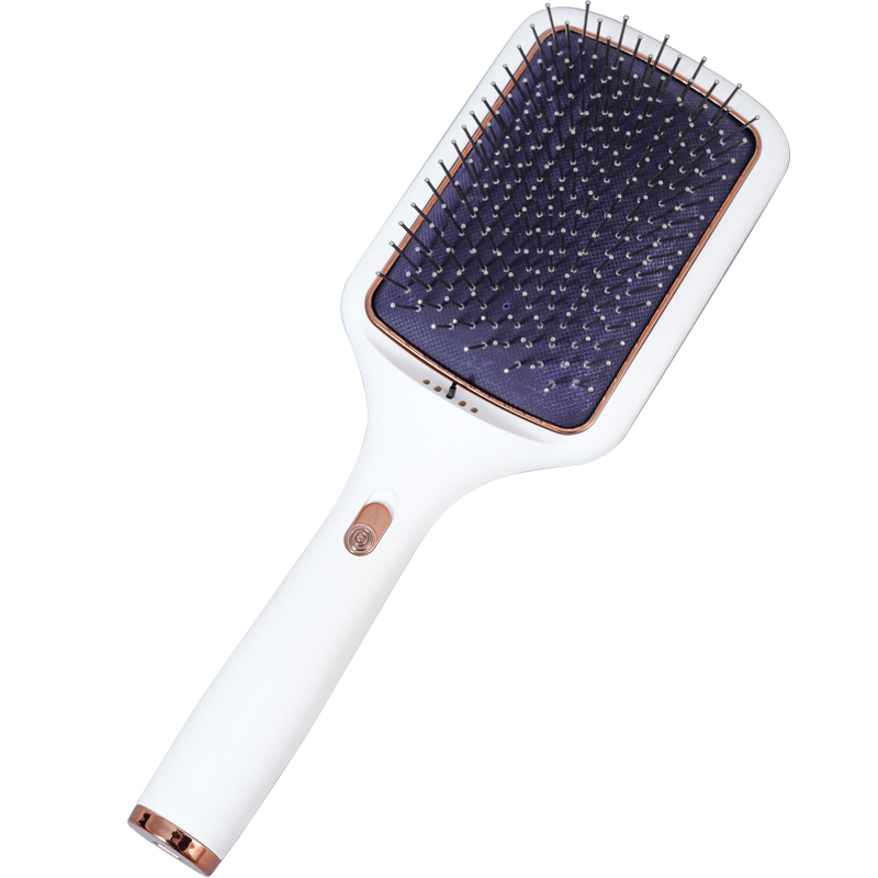 摩飞电器 健发气垫按摩梳红蓝光波震动舒缓按摩器长柄梳按摩头皮节日礼品 MR2136