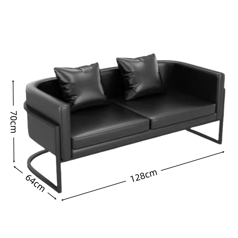 智叶舟休闲沙发双人位128*64*70cm张高清大图