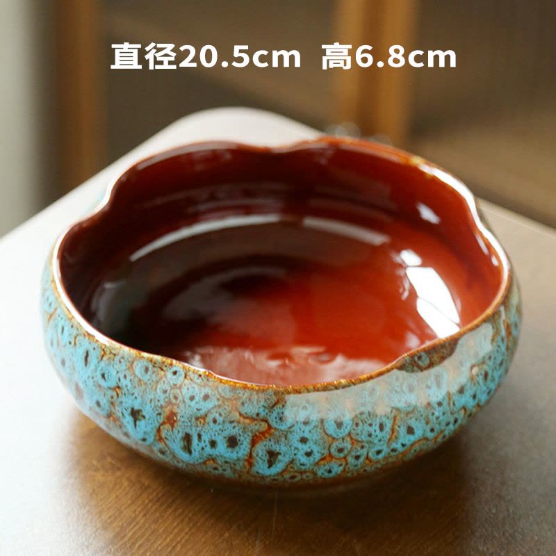 水仙花盆陶瓷大号家用碗莲专用花盆铜钱草一叶莲水培器皿睡莲盆缸图片