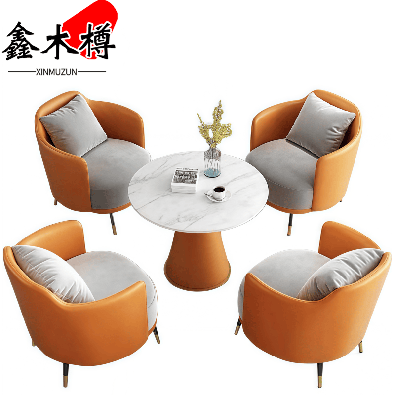 鑫木樽沙发+茶几一桌四椅套高清大图