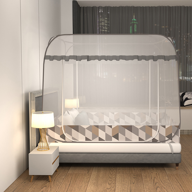 蚊帐 1.2m免安装蚊帐 120*200*145cm高清大图