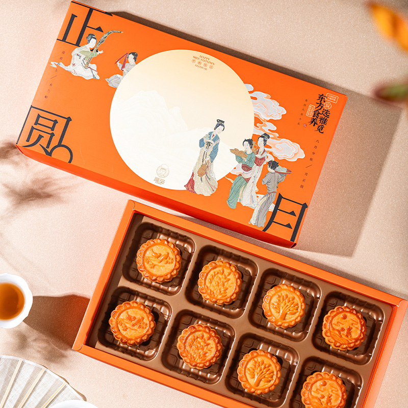 雅觅森林月·月正圆月饼礼盒高清大图