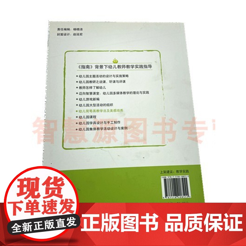 幼儿简笔画教学法及美感培养指南背景下幼儿教师教学实践指导幼儿园教师老师学习成长资料教育书籍 幼教幼儿绘画启蒙用书 全脑开高清大图