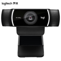 罗技（Logitech） C922高清摄像头 家用电脑台式机 直播视频会议摄像头 1080P 摄像头+WPS教程卡套餐