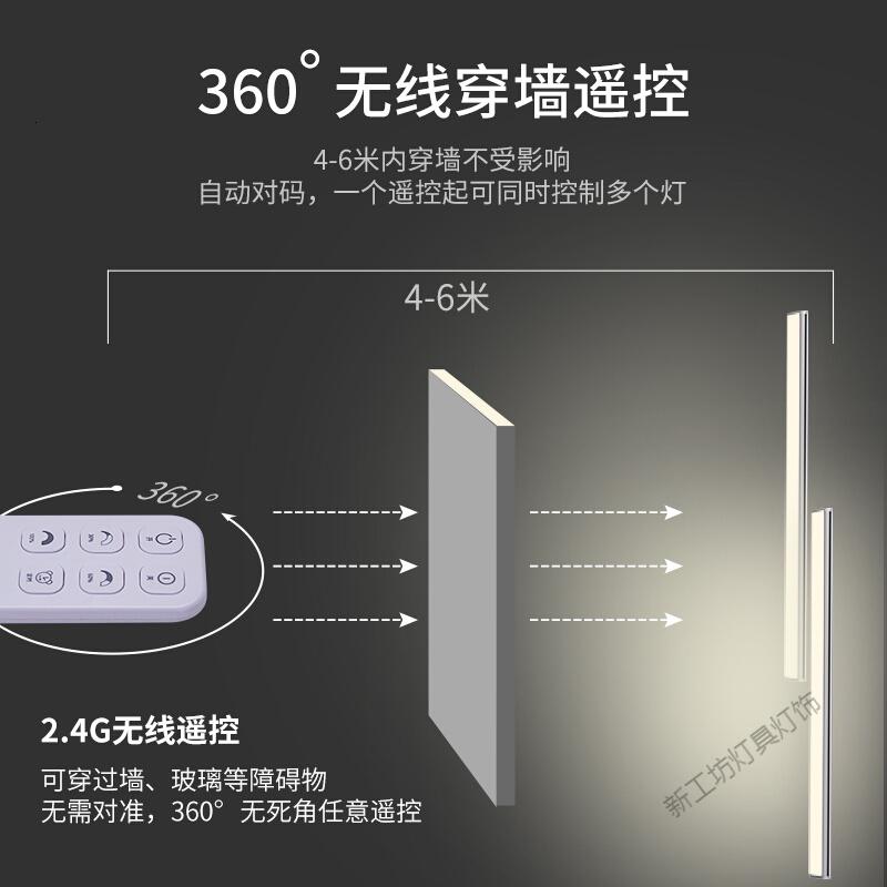 苏宁放心购 无线遥控灯卧室小夜灯展示柜灯条led灯自粘式橱柜灯移动充电酒柜高清大图