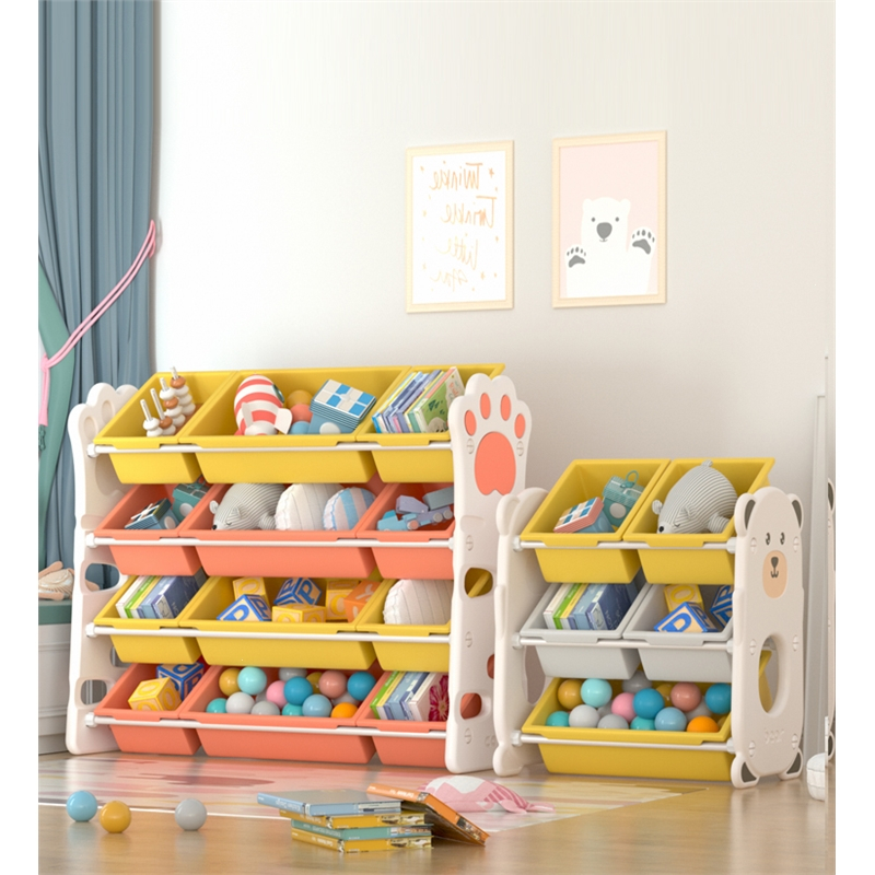 儿童玩具收纳架手逗宝宝置物玩具架分类整理箱幼儿园书架绘本架储物柜