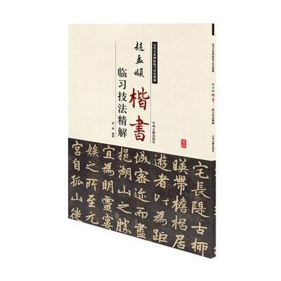 正版书籍 赵孟頫楷书临习技法精解——历代名家碑帖临习技法精解 978753485