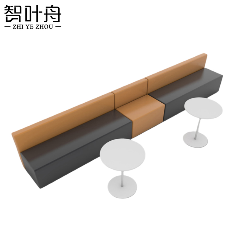 智叶舟组合沙发440*60*70cm+茶几*2套高清大图