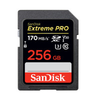 闪迪256GB SD存储卡 U3 C10 V30 4K至尊超极速版数码相机内存卡