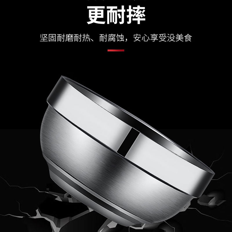 烹巅 (Poondear) 不锈钢碗 φ11.5cm高清大图
